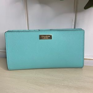 Kate Spade Teal New York Laurel Way Stacey wallet